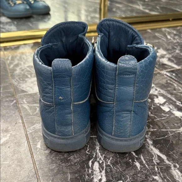 Balenciaga Blue High-Top Sneakers - Picture 4 of 7